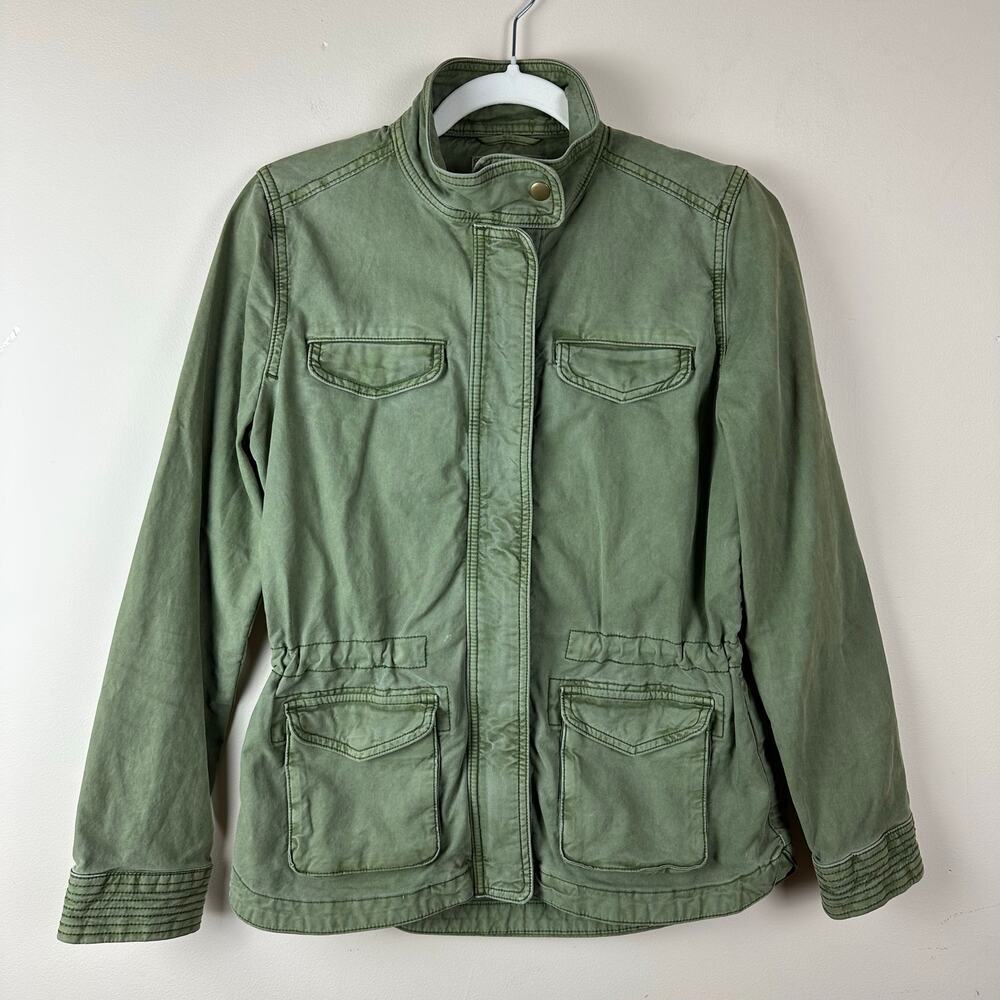 Lucky Brand Utility Jacket Womens Size XS Military Cargo Gorpcore Safari Outdoor - Picture 1 of 14